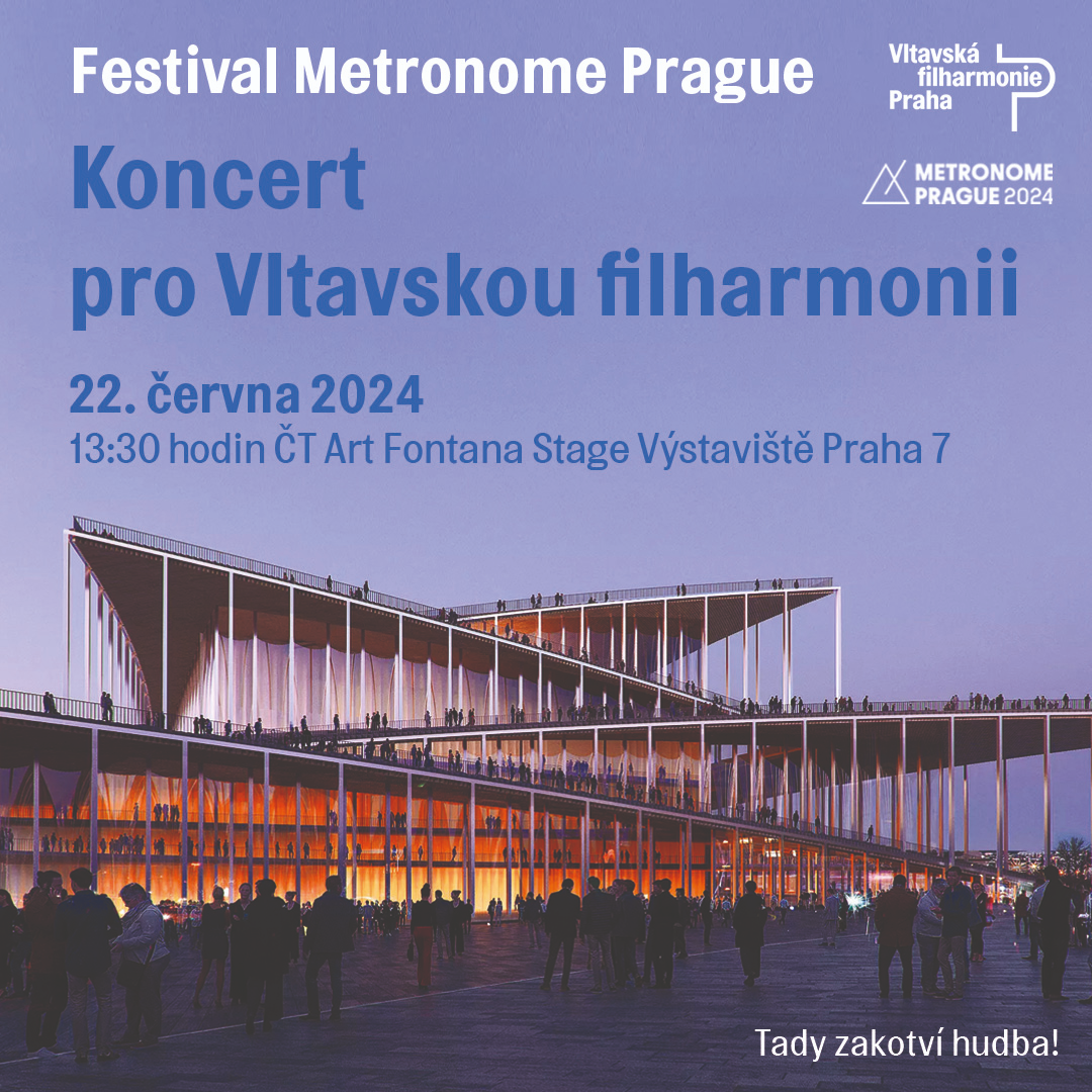 Koncert pro Vltavskou filharmonii rozezní festival Metronome Prague 2024