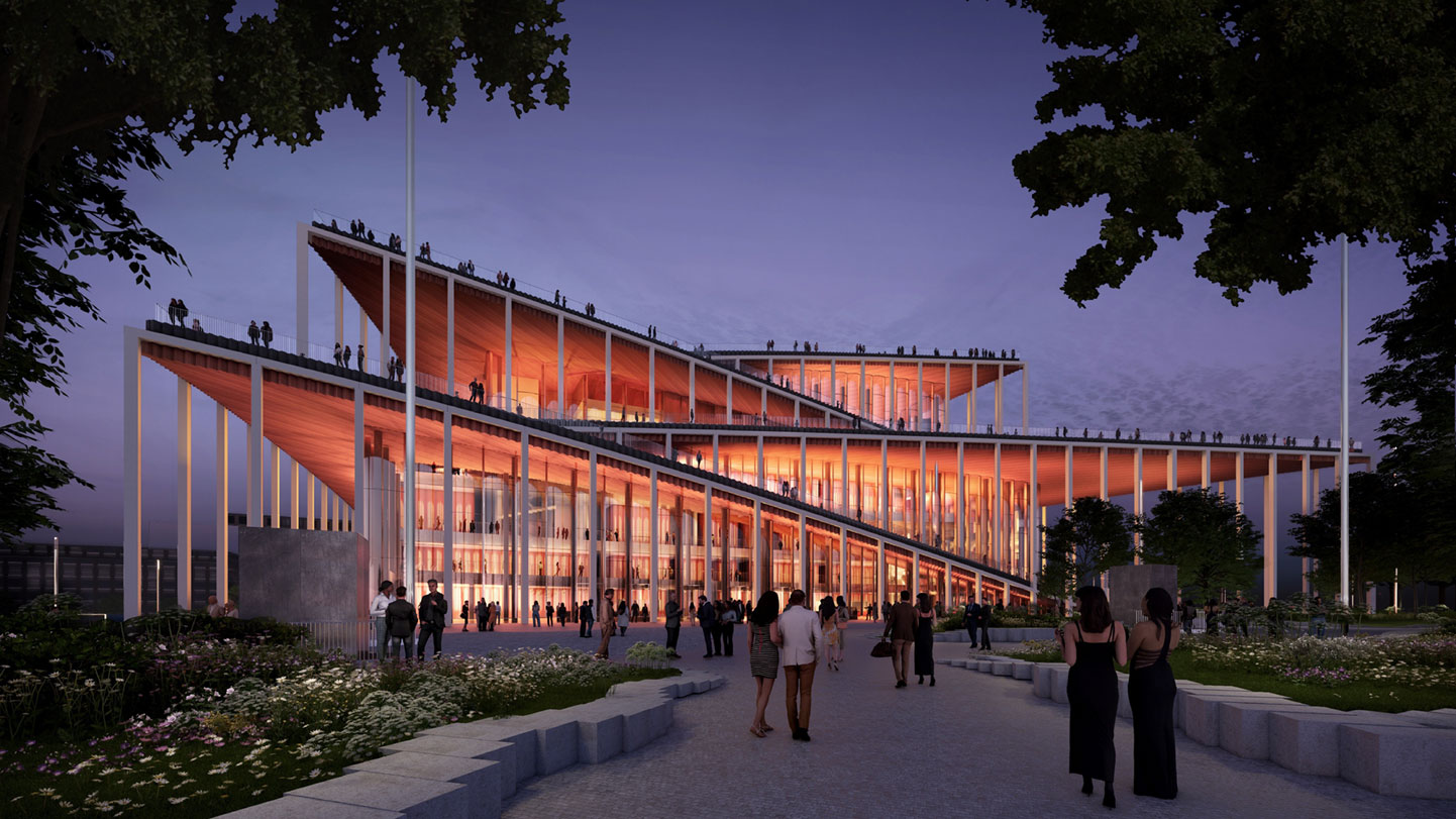 Detailed architectural study of the Vltava Philharmonic Hall is completed
